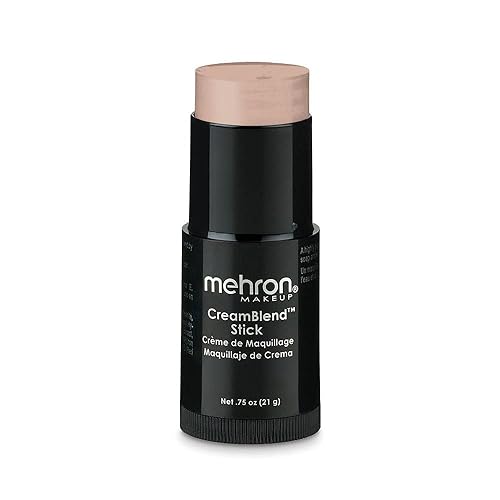 Mehron Makeup CreamBlend Stick | Face Paint, Body Paint, & Foundation Cream Makeup | Body Paint Stick Perfect for Halloween .75 oz (21 g) (Light Beauty & Personal Care Mehron