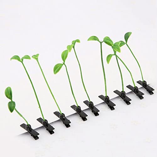 Dreamxue Funny Grass Hair Clips, 4 Pcs Bean Sprout Hairpins, Green Leaf Plant Antenna Hair Pins Hair Accessories for Women Girls Kids Beauty & Personal Care Dreamxue