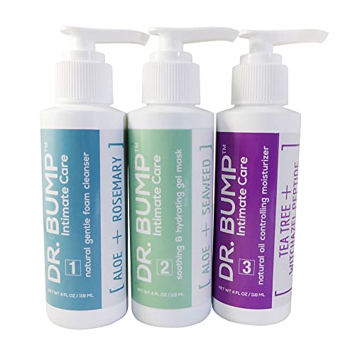 Waxness Dr. Bump Intimate Care 3-Step Post Waxing Treatment Kit Cleanser Mask Oil Control Moisturizer 3 x 4 fl oz (118 ml) - Professional Skin Care Beauty and Personal Care Dr. Bump