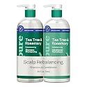 Renpure Tea Tree & Rosemary Shampoo and Conditioner Set, Plant Based - Refreshes & Rebalances Hair and Scalp - For Oily/Normal Hair - Tea Tree Leaf Beauty & Personal Care RENPURE