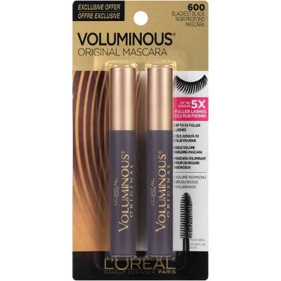 VOL MASCARA 2 PK BLACKEST BLK