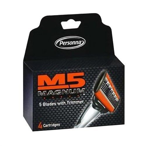 Personna M5 Magnum Razor with 5 Blades and Trimmer, 10 Refill Cartridges Included Beauty and Personal Care Ceydebne
