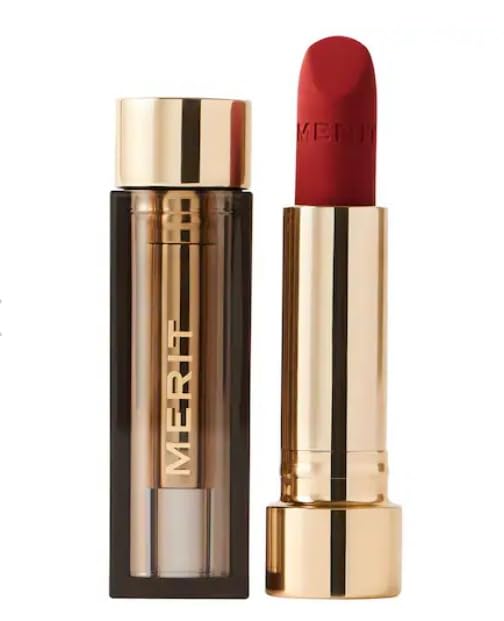 Merit Signature Lip Lightweight Matte Lipstick - 0.10 oz / 3 g (Power (cool red), standard) Beauty & Personal Care Merit