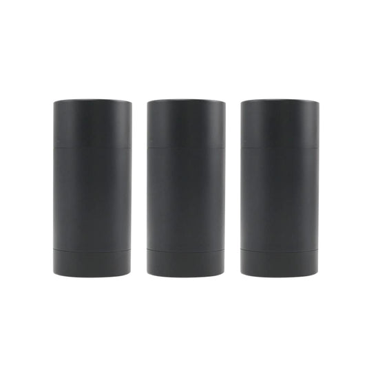 3-Pack 75ml Empty Deodorant Containers Round Tubes Twist-up Reusable Recyclable Plastic Deodorant Lip Balm Lip Gloss Storage Containers (Frosted Beauty and Personal Care UTURAL