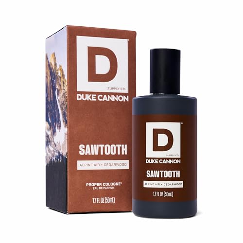 Duke Cannon Proper Cologne Sawtooth | Men's Eau de Parfum | Alpine Air and Cedarwood | Fresh, Woodsy, Long-Lasting Scent | 1.7 fl oz Beauty & Personal Care Duke Cannon Supply Co.