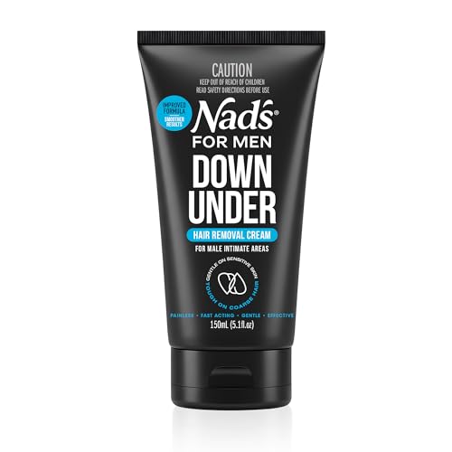 Nad's For Men Down Under Hair Removal Cream - Gentle Depilatory for Body, for Intimate areas, painless, soothing and suitable for all Skin and Hair Beauty & Personal Care Nad's For Men