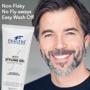 FRAGFRE Men Hair Styling Gel Fragrance Free 8 oz (2-Pack Gift Set) - pH Balanced for Men with Sensitive Skin - Not Too Firm or Light - Just Normal Beauty & Personal Care FRAGFRE