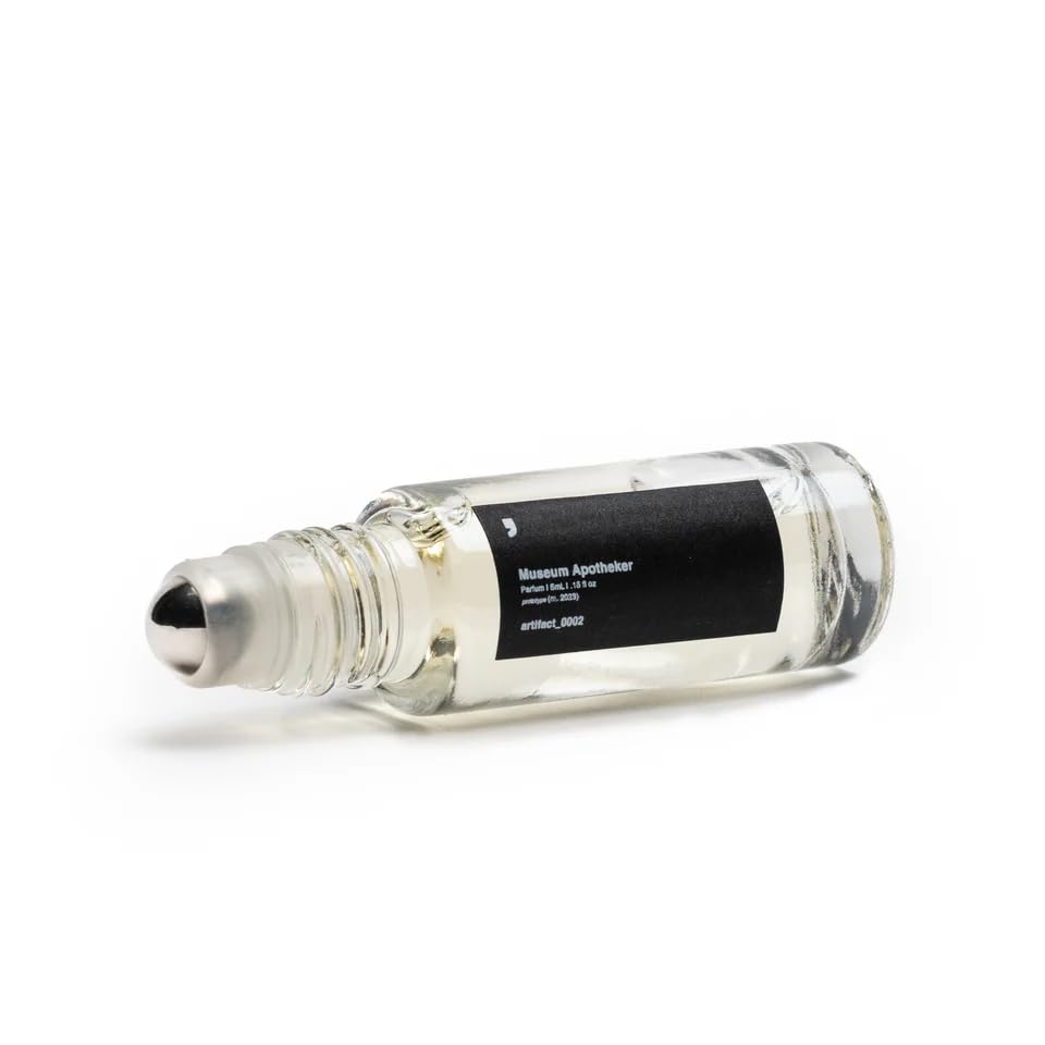 Museum Apotheker Artifact 0002 Luxury Roll On Parfum - Amber Wood, Sandalwood Musk, Tobacco Leaf, OUD & Peach Nectar - Long Lasting Travel Perfume Beauty & Personal Care Museum Apotheker
