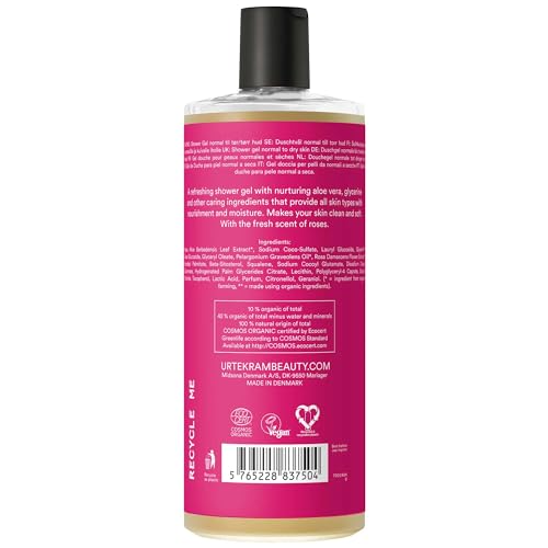 URTEKRAM Rose Shower Gel, 500 ML Beauty & Personal Care Urtekram