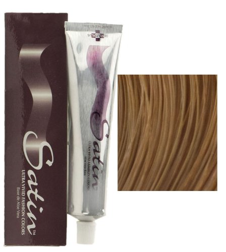 Satin Ultra Vivid Fashion Colors, 8GC Light Golden Copper Blonde Hair Dye, 3 oz., Gold Copper Series Permanent Hair Dye, Made with Soy Protein Beauty & Personal Care Developlus
