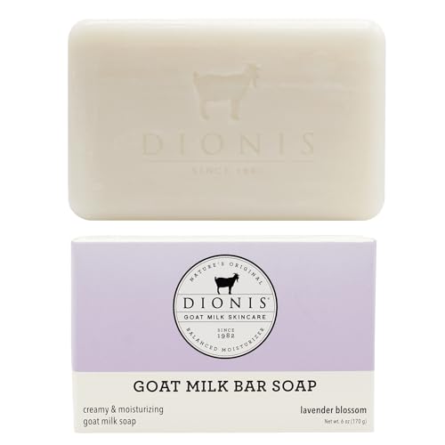 Dionis Goat Milk Skincare 6oz Lavender Blossom Scented Hand & Body Bar Soap - Moisturize, Restore, for All Skin Types, Non Greasy, No Residue Beauty & Personal Care Dionis