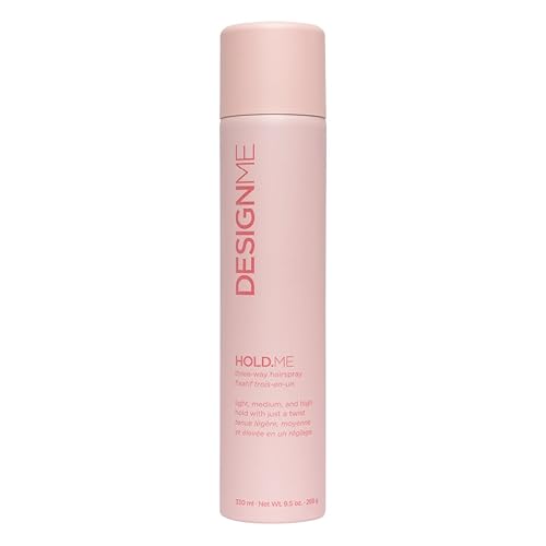 HOLD.ME Three-Way Hairspray by DESIGNME | Hairspray with Light, Medium, & High Hold Options | Extra Hold Hair Spray with Thermal Protectors & Vitamin Beauty & Personal Care Design.Me
