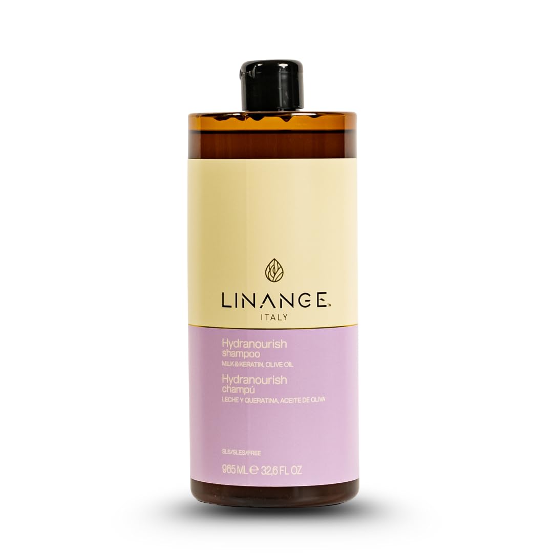 Linange Milk & Keratin Set: 33.8 Oz Shampoo, 33.8 Oz Mask, 8.45 Oz Leave-in Conditioner Spray (Free Starry Sexy Kiss Lip Plumping) Beauty & Personal Care LINANGE