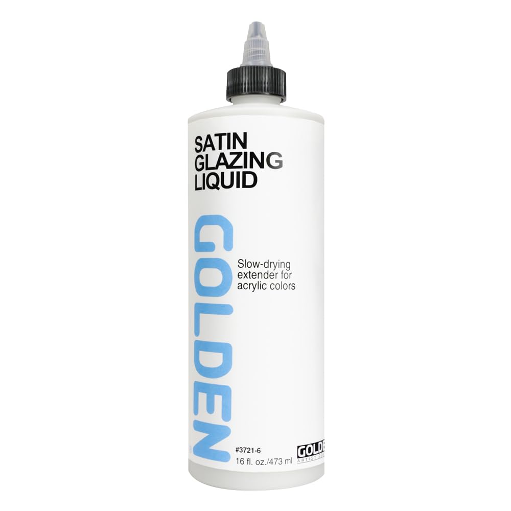 Golden Acryl Med 16 Oz Glaze Liquid Satin