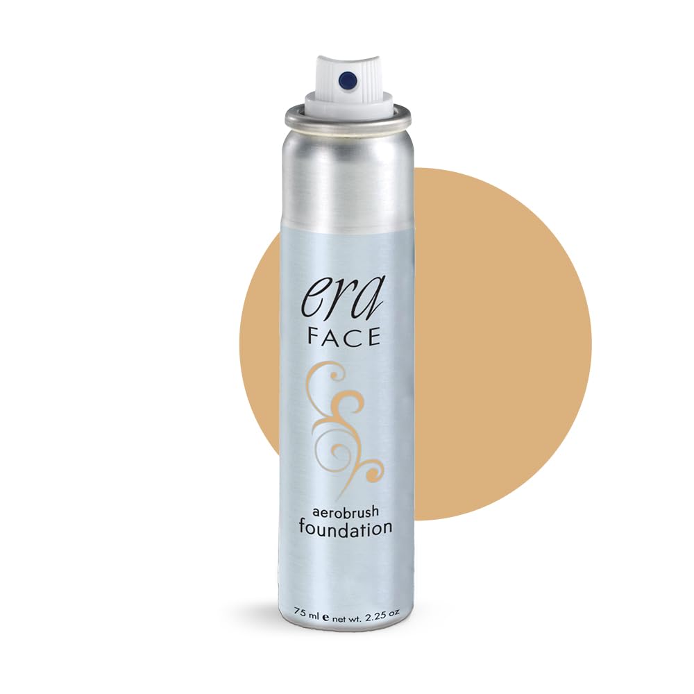ERA Face spray makeup (R6 Ginger, 2.25 oz) - airbrush foundation, everyday, buildable, professional spray on cosmetics by Era Beauty Beauty & Personal Care ERA Beauty