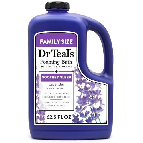 Dr Teal's Foaming Bath with Pure Epsom Salt, Soothe & Sleep with Lavender, 62.5 fl oz Beauty and Personal Care Dr Teal's Default Title