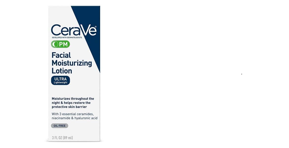 CeraVe PM Facial Moisturizing Lotion | Night Cream | 3 Ounce Beauty & Personal Care CeraVe