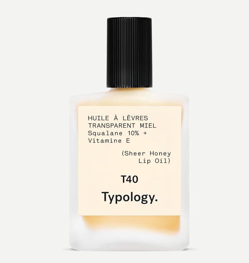 Typology T40 Tinted Lip Oil Squalane 10% + Vitamin E - Sheer Honey
