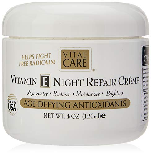 Vital Care Anti-Aging Vitamin E Night Repair Crème Jar 4 oz Beauty & Personal Care Vital Care