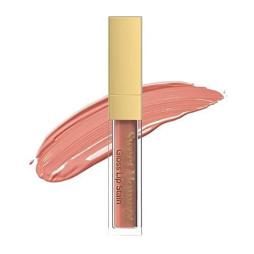 Sistar Sweet Moments Gloss Lip Stain Long-Lasting Glossy Finish Vivid High Pigment Colors Smooth and Sweet 1.5 mL / 0.05 fl. oz. (Nude Peach) Beauty & Personal Care Sistar