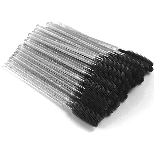 Apothie 50 Pieces Silicone Disposable Mascara Eyelash Wands - Eyebrow & Lash Extension Spoolie Brushes, Comb Separator, Microblading Tool, Applicator Beauty & Personal Care Apothie