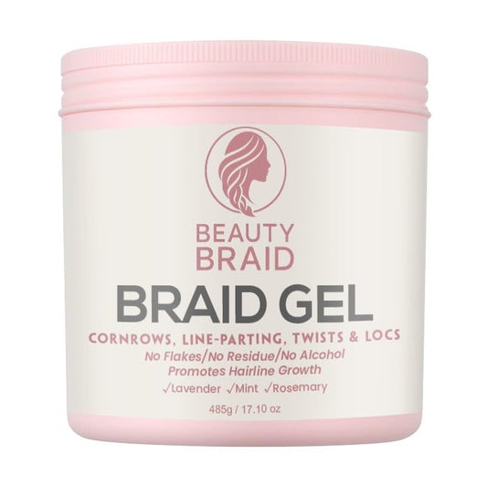 Beauty Braid Studio Braiding Gel Strong Hold for Knotless Braids, Edges & Twists - No Flakes, No Residue, Professional Styling Gel - 17.1 oz Beauty & Personal Care Beauty Braid Studio