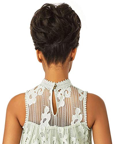 Sensationnel Instant Bun with Bang-Evonne, 2 DARKBROWN