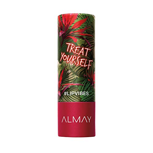 Almay Lip Vibes Lipstick with Vitamin E Oil & Shea Butter, Matte Finish, Hypoallergenic, Treat Yourself, 0.14 Oz Beauty & Personal Care Almay
