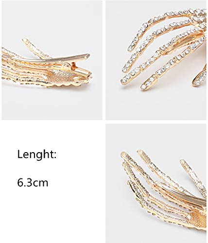 Halloween Hair Accessories for Women Girls - Halloween Costumes Skeleton Hand Hair Clip Hairpin Rhinestone Hair Claw Clips Barettes Christmas Birthday Beauty & Personal Care Sisadodo