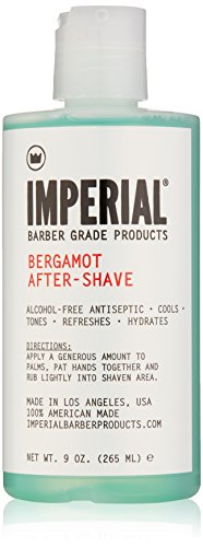 Imperial Barber Grade Products - Bergamot After-Shave, 9 oz - Alcohol-Free Antiseptic - Witch Hazel - Macadamia Oil for Hydration and Conditioning Beauty and Personal Care Imperial Barber Grade Products