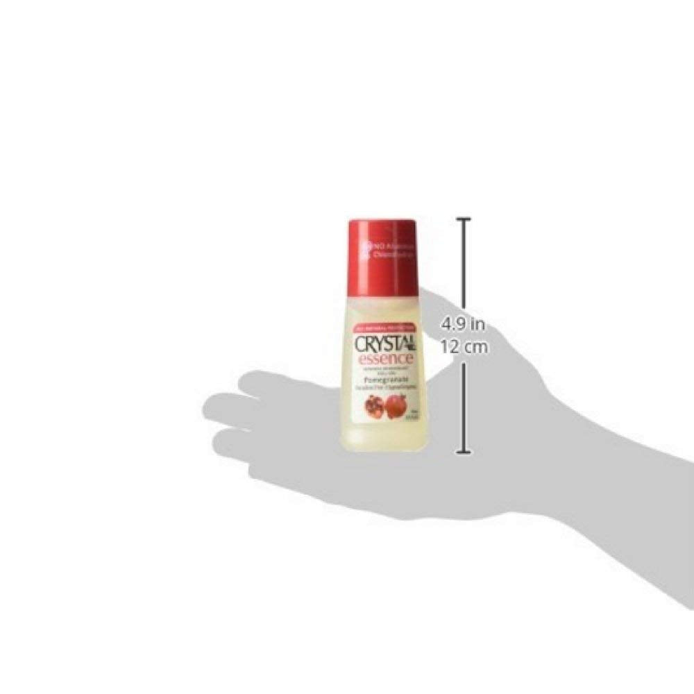 Crystal Essence Mineral Deodorant Roll-on, Pomegranate, 2.25 Fluid Ounce Beauty and Personal Care Crystal Essence