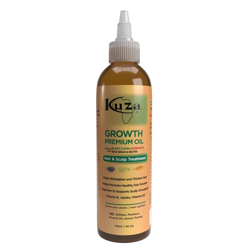 Premium Growth Oil W/Black Cumin & Rosemary 4 Oz. (Pack Of 2) Beauty & Personal Care Kuza