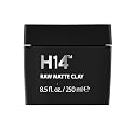 H14 Raw Matte Clay for Men | Strong Flexible Hold Hair Clay with Bentonite & Kaolin | Reworkable Texture, True Matte Finish, Non-Greasy, Residue-Free Beauty & Personal Care H14