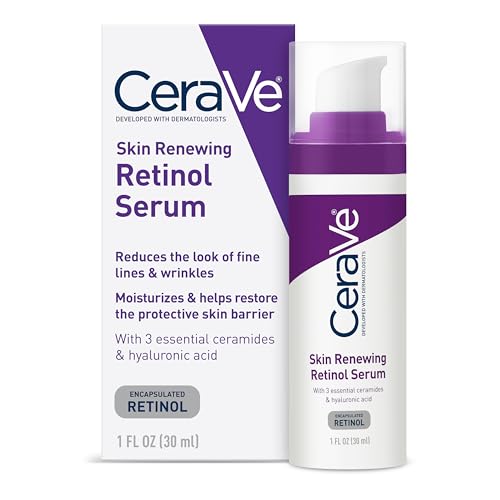 CeraVe Anti Aging Retinol Serum For Face, Encapsulated Retinol With Hyaluronic Acid, Niacinamide & Ceramides, Smooths Wrinkles & Fine Lines, Gentle Beauty and Personal Care CeraVe Default Title