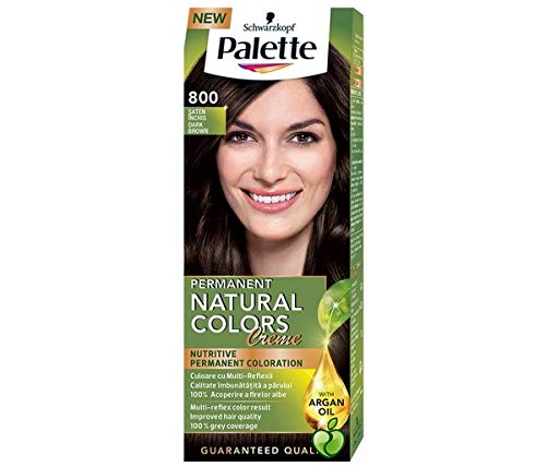 Palette Natural Colors Nourishing Permanent Hair Dye Cream 800 Dark Brown Beauty & Personal Care Palette