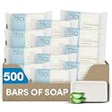 Travel Size Hotel Bar Soap 500 Count 1 oz Cleansing Bars Guest Amenities for Hotels Vacation Rentals and Short Term Rentals Paraben Free Green Tea Beauty & Personal Care H2O Therapy