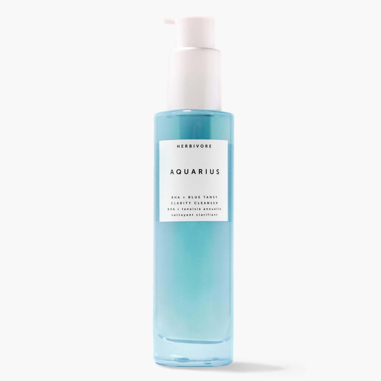HERBIVORE Aquarius BHA + Blue Tansy Clarity Cleanser | Deep Cleansing Face Wash with Gentle Exfoliation for Oily-Combination Skin, Vegan, 100 mL / 3.3 Beauty & Personal Care HERBIVORE