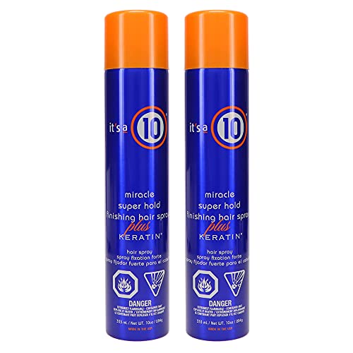 It's a 10 Miracle Super Hold Finishing Spray Plus Keratin, 10 oz (Pack of 2) Beauty & Personal Care It's a 10 Haircare