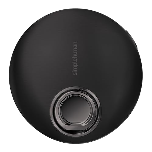 simplehuman Sensor Mirror, Lighted Compact Makeup Magnifying Mirror with Light, Round, Travel Size, Black Stainless Steel Beauty & Personal Care simplehuman