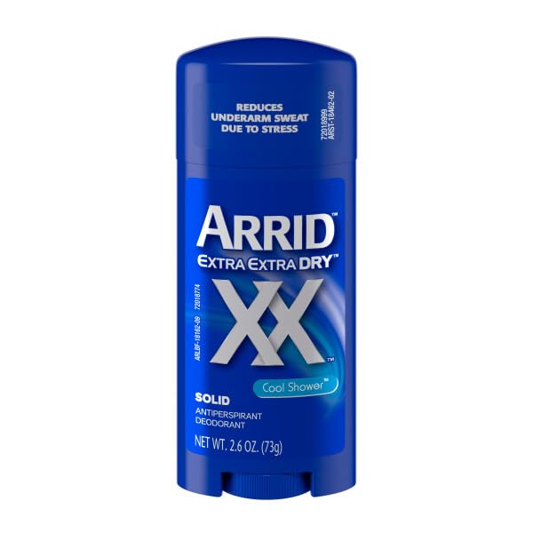 Arrid XX Extra Extra Dry Solid Antiperspirant Deodorant, Cool Shower, 2.6 oz. (Pack of 6) Beauty & Personal Care Arrid