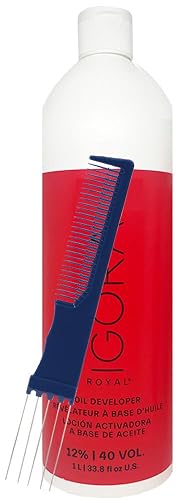 Royal 12% 40 Volume Developer 33.8 oz and Dual Purpose Comb (Bundle 2 items) Beauty & Personal Care M Hair Designs