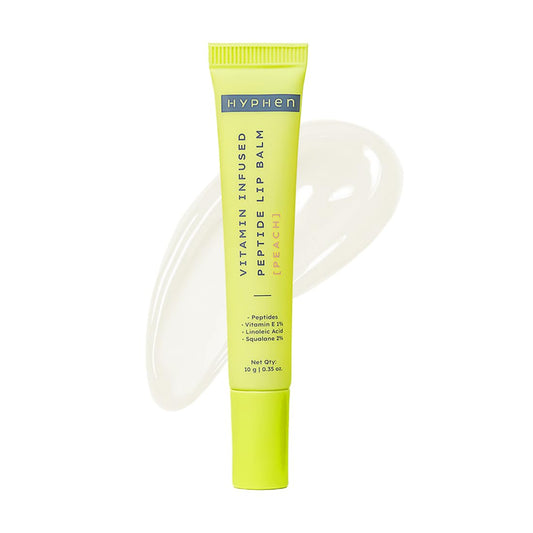 Hyphen-Peach Lip Balm for Dry & Chapped Lips - Vitamin Infused Peptide - Hydrating & Moisturizing Balm for Unisex - For Dark Lips - Smoothen Lips Beauty and Personal Care Hyphen