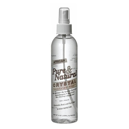 NEW Madina African Pure & Natural Crystal Deodorant & Foot Odor Mist QTY OF ONE Beauty and Personal Care Madina