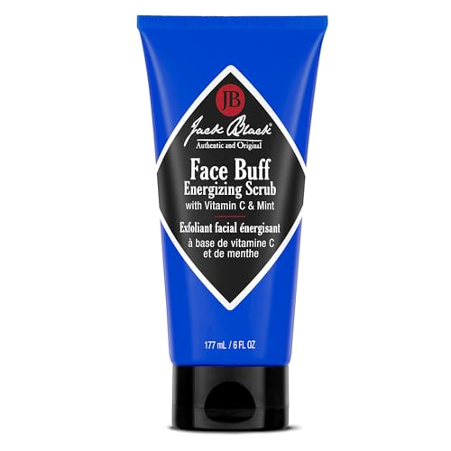Jack Black Face Buff Energizing Scrub, 6 fl oz - Mens Facial Scrub, Exfoliating Face Wash for Men, Mens Skin Care and Facial Care Beauty & Personal Care Jack Black