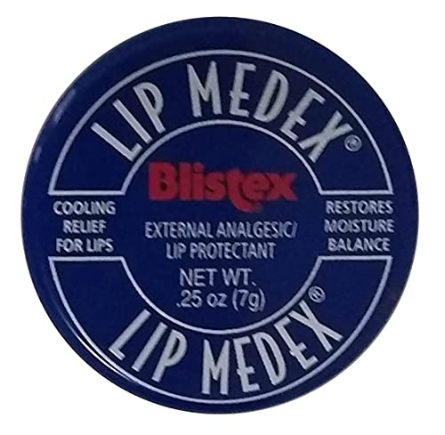 Blistex Lip Medex, Lip Protectant/External Analgesic, Relieves Sore Lips & Restores Moisture Balance, 0.25 Ounce Jar - 3 Count Beauty and Personal Care Blistex
