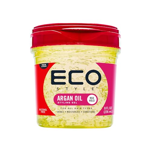 Eco Style Moroccan Argan Oil Styling Gel - Promotes Healthy Hair - Nourishes And Repairs - Delivers Long Lasting Shine - Provides Maximum Hold Beauty & Personal Care Eco Style