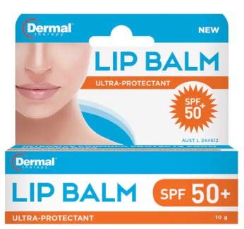 DERMAL THERAPY Lip Balm SPF50 10g -has Been Designed to Nourish and Hydrate The Lips Whilst Providing Protection from Sun Exposure and Moisture Loss Beauty & Personal Care Dermal Therapy