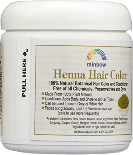 Rainbow Research Henna Hair Color and Conditioner, Dark Brown, 4 Ounce Beauty & Personal Care Rainbow Research