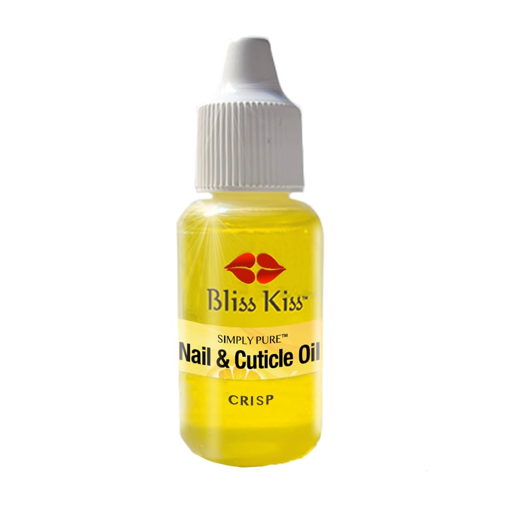 Bliss Kiss | Crisp Fragrance | Nail Oil Cuticle Dropper w/Vitamin E & Jojoba?Nail Strengthener Nail Growth Serum for Brittle Peeling Breaking Thin Beauty & Personal Care Bliss Kiss