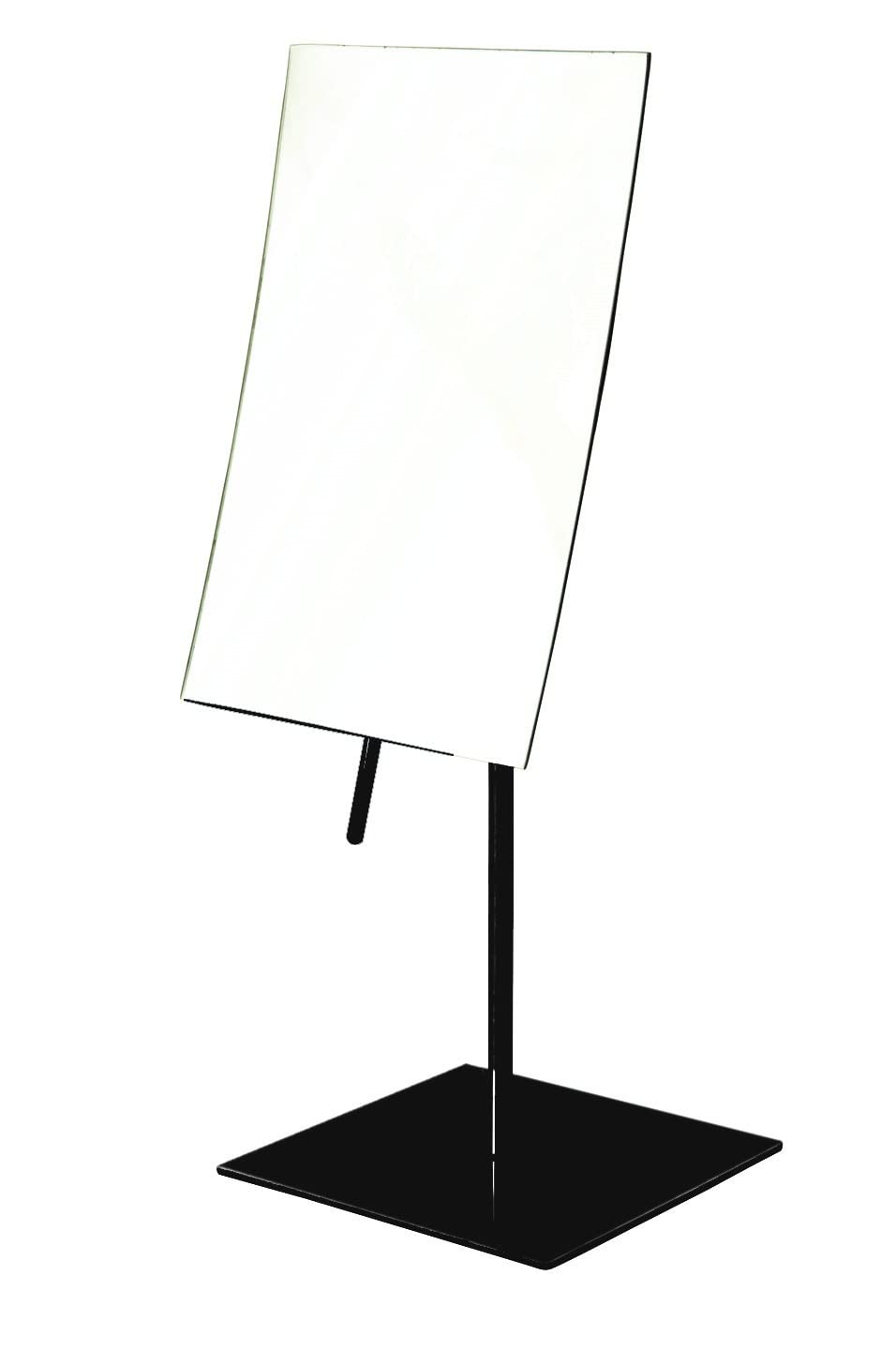 JERDON Rectangular Tabletop Vanity Makeup Mirror - 3X Magnification with Black Finish - 5-inch by 8-inch Vanity Mirror - Pivot Adjustment - Model Beauty & Personal Care JERDON